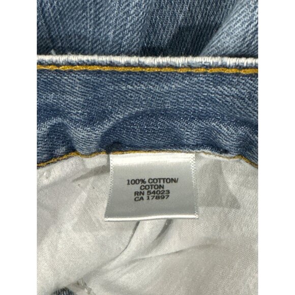 Banana Republic W34 L32 Distressed Relaxed Jeans Blue Medium Wash Fade Mens - Picture 6 of 9